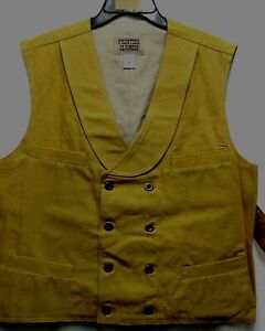 Double breasted WESTERN VEST DISCONTINUED hard to find Wheat color NEW