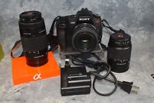 Sony Alpha a350 14.2MP Digital SLR Camera DT  50mm 18-70mm & 75-300mm Lens
