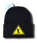 NEW PRINTED ZOMBIE SIGN FUNNY MMA SNOWBOARD SKI LONG BEANIE HAT ONE SIZE