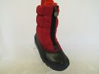 Sorel Black Rubber Red Gore Tex Waterproof Insulated Snow Boots Womens Size 9 M