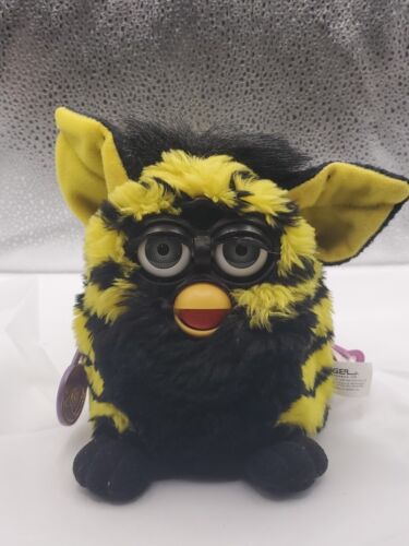 Furby Bumble Bee 1999 Tiger 70-800 Yellow Black Stripes Vintage Works