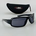 Wiley X Sunglasses mod. Flare Mirrored Black Wrap Sport Z87-2 + Case RARE