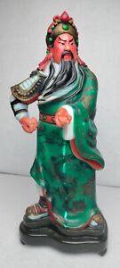 Vintage Statue Guan Yu China Figurine 12
