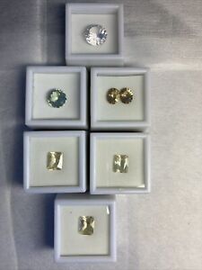 Lot of 7 Loose Gemstones Quartz Prasiolite