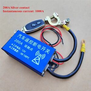 Car Battery Disconnect Power Cut Off Master Kill Switch Isolator Remote Control