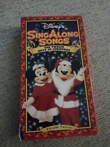 Disney Sing Along Songs Twelve Days Of Christmas VHS Video Tape VTG Vol. 12 RARE