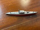 Vintage Tootsietoy Submarine Diecast Toy  Made In USA  red no wheels
