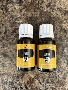 2 New Young Living Essential Oils Lemon Oil - 15ml