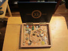 Junk Drawer lot box jewelry 14K gold old Mexico sterling old coins old watch old
