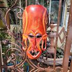 African wood carved Mask glossy finish excellent wall decoration great condition