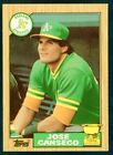 1987 TOPPS TIFFANY #620 JOSE CANSECO RC ATHLETICS NM-MT OR BETTER SET-BREAK