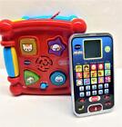 Lot 2 Vtech Baby Toddler Interactive Toys Activity Cube and Learning Phone