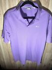Black Clover Purple Polo Shirt Men’s XL Short Sleeve Golf