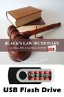 BLACK'S LAW DICTIONARY, 1st Edition 1891 and 2nd Edition 1910 PDF on USB