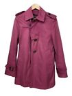 BURBERRY BLACK LABEL Trench Coat Purple Belted Cotton Nova check Men Size M Used