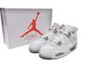 New Size 7.5-12 Nike Air Jordan 4 Retro White Oreo Men's Shoes