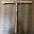 Vintage bench vice screw carpenter's woodworking clamp 16” long T handle