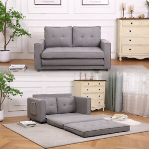 Convertible Sleeper Sofa Bed Loveseat Couch Futon Sofa Couch Pull Out Bed US