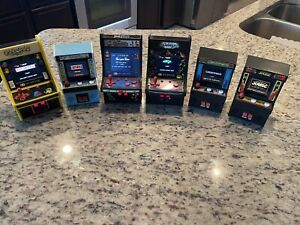 Lot Of 6x Mini Arcade Game Machines Handheld Retro. Barley Used All TESTED