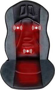 Sojoy Back Massager for Chair 3 Vibrating Nodes Heated Seat Cushion Home&Car Use