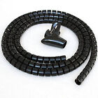 [Pack of 2] 5ft Split Loom Cable Wrap, Black, 20mm / 0.79in diameter, Cable M...