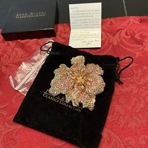 Joan Rivers classic collection, flower, Brooch Pin