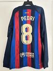 Nike FC Barcelona Home Men's Medium Long Sleeve #8 Pedri Jersey