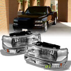 Clear 99-02 Silverado 00-06 Tahoe Suburban Headlights w/ Amber Reflector Bumper (For: More than one vehicle)