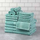 18-Piece Bath Towel Set Collection, Aqua