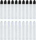 20pcs 30ml Black And White Long Dropper Bottle With Childproof Cap With Long Thi