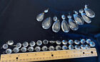 New ListingVintage Chandelier  Tear Drop Crystal Beads Glass Prisms Lot
