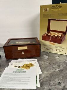 Mr. Christmas Gold Label Concertina Music Box Plays 50 Songs Musical In Box
