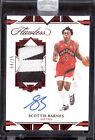 SCOTTIE BARNES 2021-22 PANINI FLAWLESS ROOKIE PRIME PATCH AUTO 4/15 RUBY RPA RC