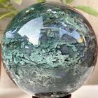 2614g Natural Moss Agate Ball Quartz Crystal Sphere Reiki Meditation Decoration