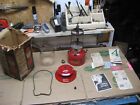 Vintage 1968 Red Coleman  Lantern Model 200 A with (Damaged Box ) & Papers