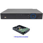 HD CVI 4 Channel DVR,Works with CVI,Analog and IP(2CH) Cameras+Installed 1TB HDD