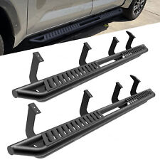 Black Running Boards Fits 2022-2024 Toyota Tundra CrewMAX Cab Side Step Bars
