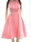 Halston Heritage Pink Women's Pleated Cutout A-Line Dress Size 14    $475