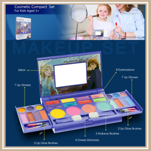 Portable Makeup Beauty Kit Box Set Disney Frozen Elsa Anna Girls Kids Toddler