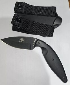 Ka-Bar TDI Law Enforcement Officer Black New No BoxStainless Fixed Knife 02-1482