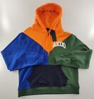 NWT AKOO COLORBLOCK Dean Green/Orange/Blue Hoodie Sweatshirt Men's XL Logo