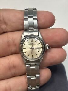 Vintage Ladies Rolex Oyster Perpetual Ref 6623 Stainless Steel Automatic Watch
