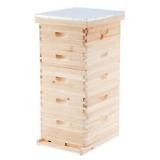 Langstroth 5-Layer Bee Hive Boxes Starter Kit Beehive for Beekeeping Supplies
