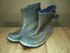 Sorel Slimboot Shortie Pull On Riding Ankle Boots Green Sz 10