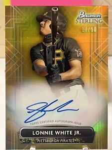 New Listing2022 Bowman Sterling GOLD Refractor Lonnie White Jr. /50 Rookie Auto RC Prospect