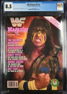 CGC 8.5 WWF MAGAZINE November 1989 THE ULTIMATE WARRIOR WWE Summerslam Bret Hart