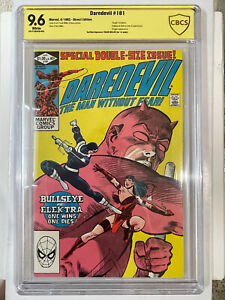 Daredevil #181 - 1982_ CBCS 9.6 - Signed by F. Miller- Not CGC -Death of Elektra