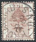 Orange Free State 1898-99 TELEGRAPH  1/ Light Red-Brown VF Used Hiscocks #39