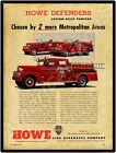 1957 Howe Defender New Metal Sign: Tampa Florida Fire Department Truck