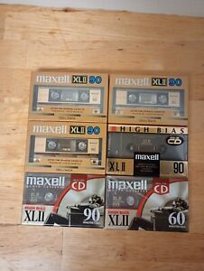 New ListingMaxell XL-II 60/90-minute Blank Audio Cassette Lot Of 6